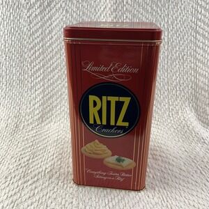 Vintage‎ Ritz Crackers Nabisco Tin Can Limited Edition 1986